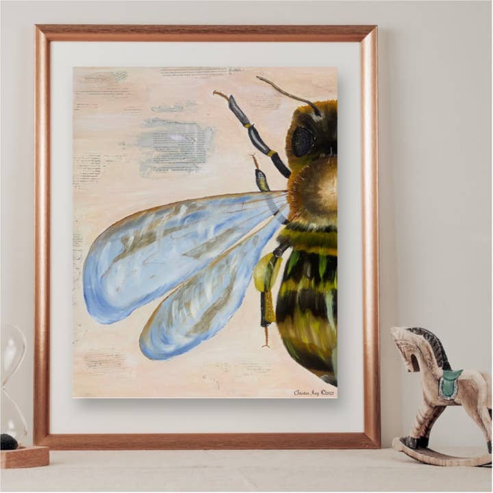 Art Print Bumble Bee for wholesale by Poppy Simplicity