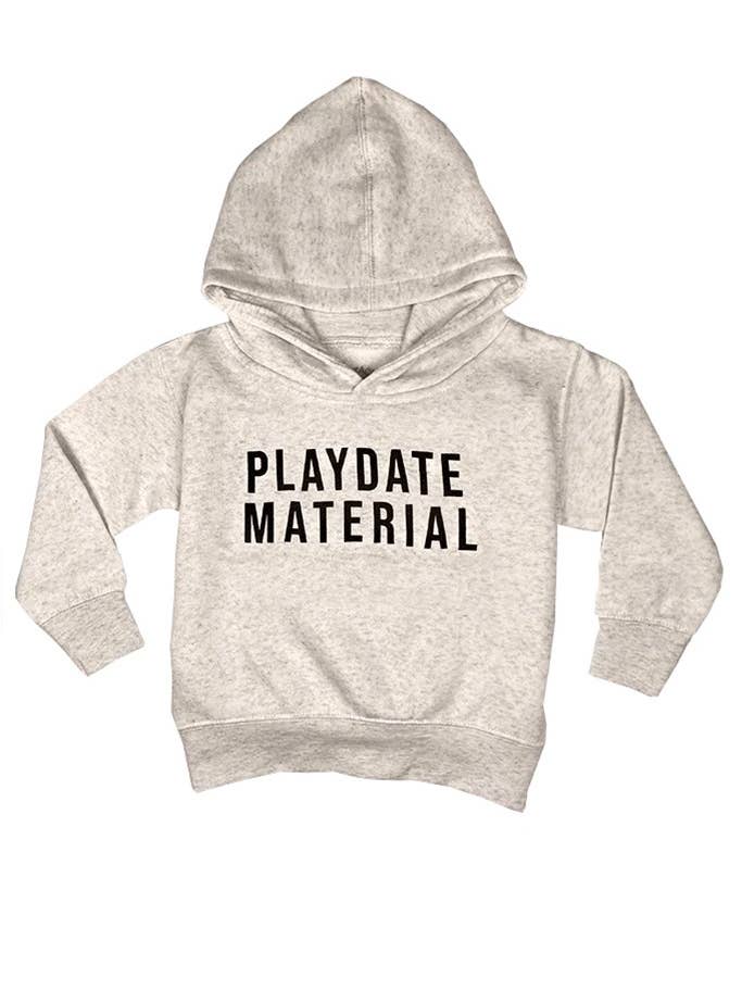 Kids Graphic Hoodie - "Playdate Material" for wholesale by Short Stack Goods