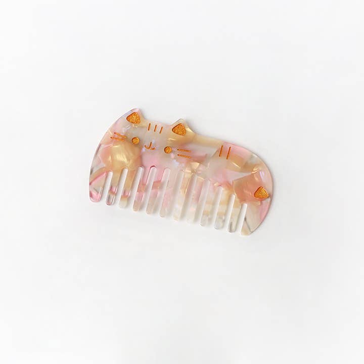 SoapElenGlen - Wholesale Hair Brush/Comb - Cute Cat Designed Acetate Hair Combs2