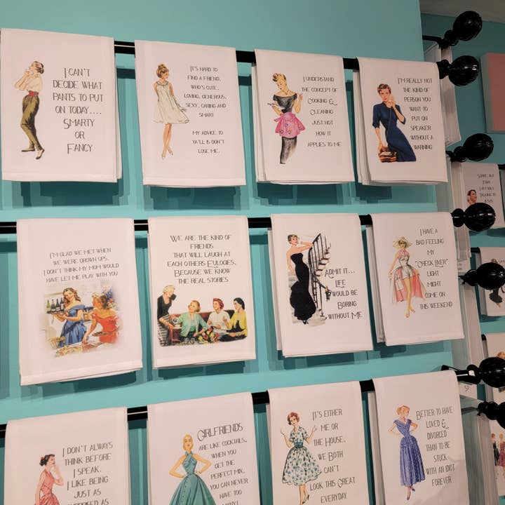 Sassy Talkin - Wholesale Tea Towel - Sassy Girl, Dish Towels, Starter Pack, Top 20 Designs 3 of each1