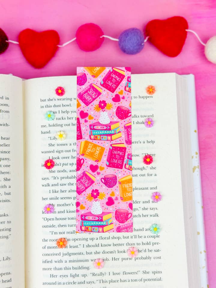 Romance Pattern Bookmark for wholesale by Emily Cromwell Designs