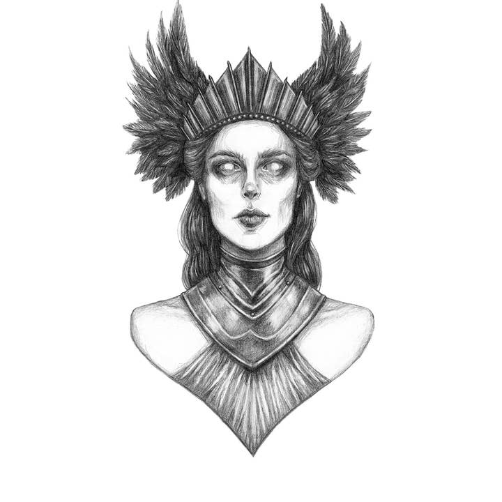Caitlin McCarthy Art - Wholesale Art Print - Athena Fine Art Print - Greek Goddess of War & Wisdom