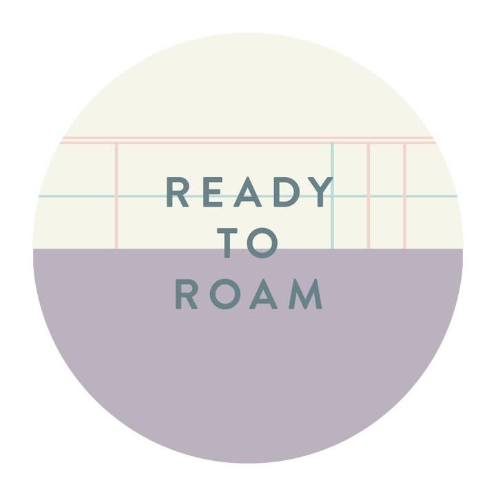 Autocollant Prêt à Explorer pour la vente par Studio Calico