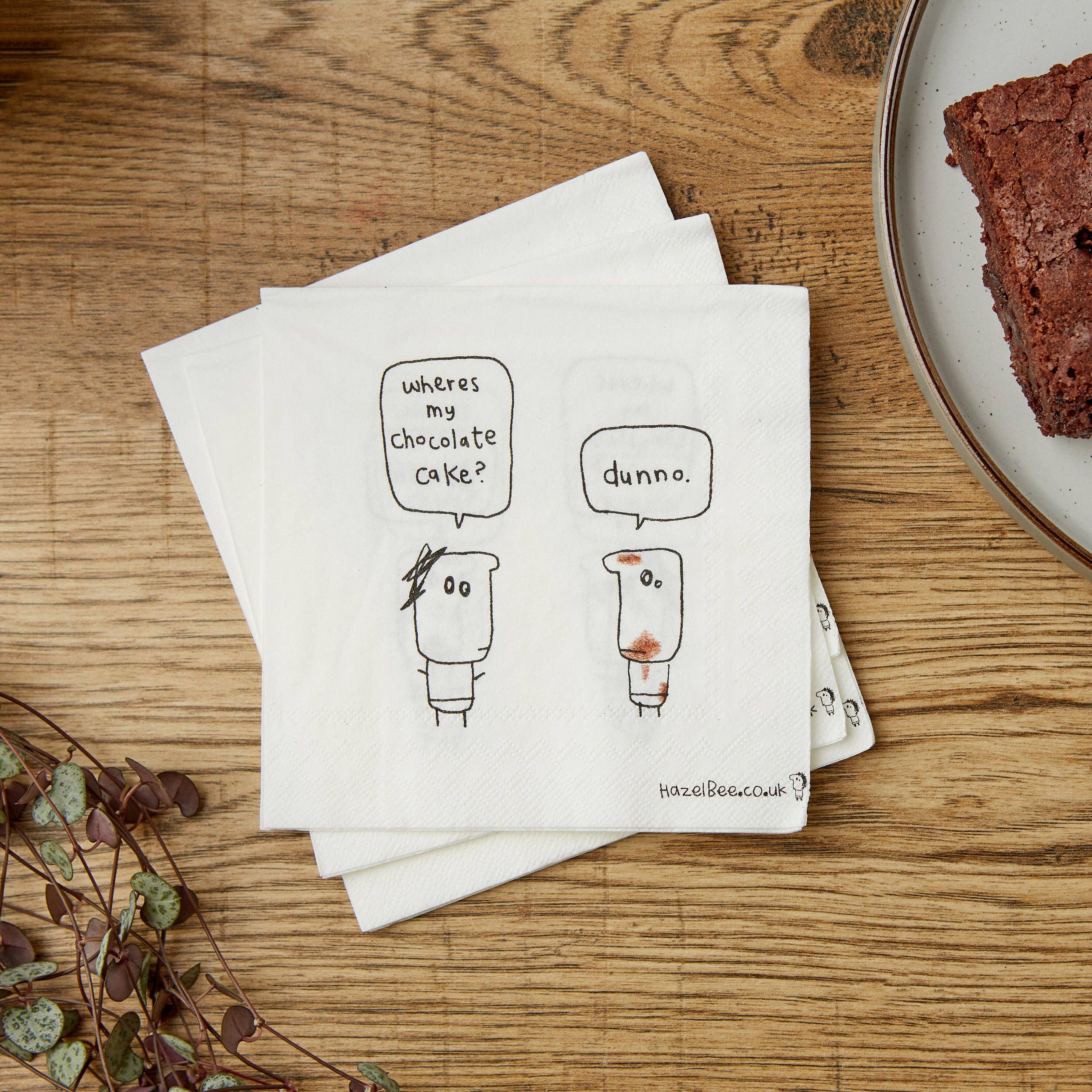 Hazel Bee – wholesale Disposable napkin – Chocolate Cake Napkins0