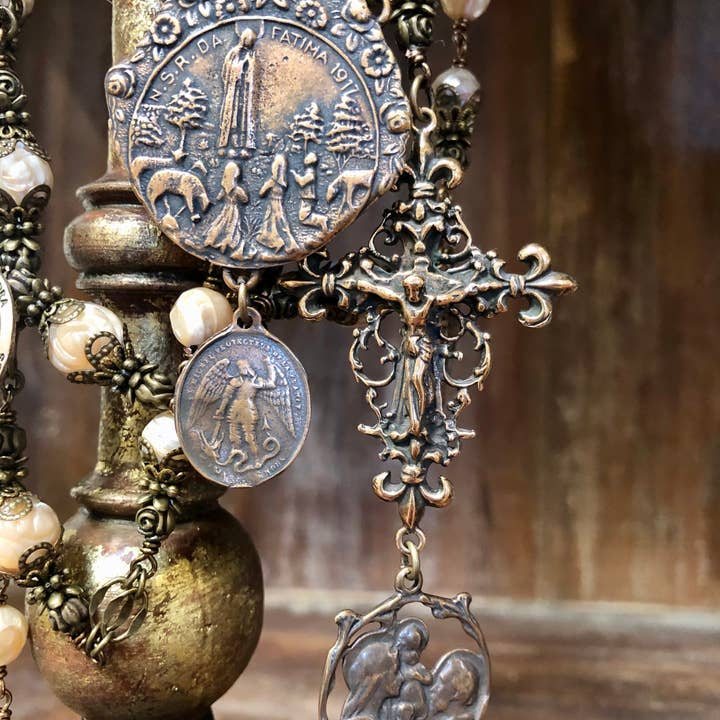 Seraphym - Wholesale Prayer beads necklace - THE MIRACLES OF FATIMA HEIRLOOM ROSARY1
