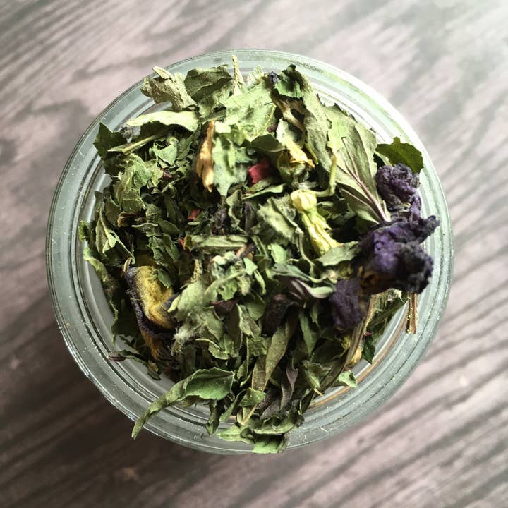 Tulsi-Mint Tea for wholesale by Wild and Wise Herbal CSA