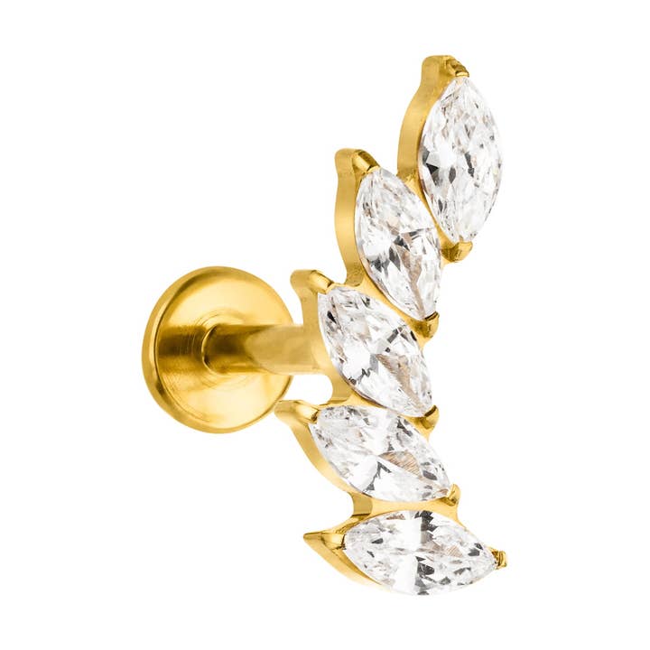 Fjer-piercing i titanium for engroshandel hos Schmuckgroßhandel