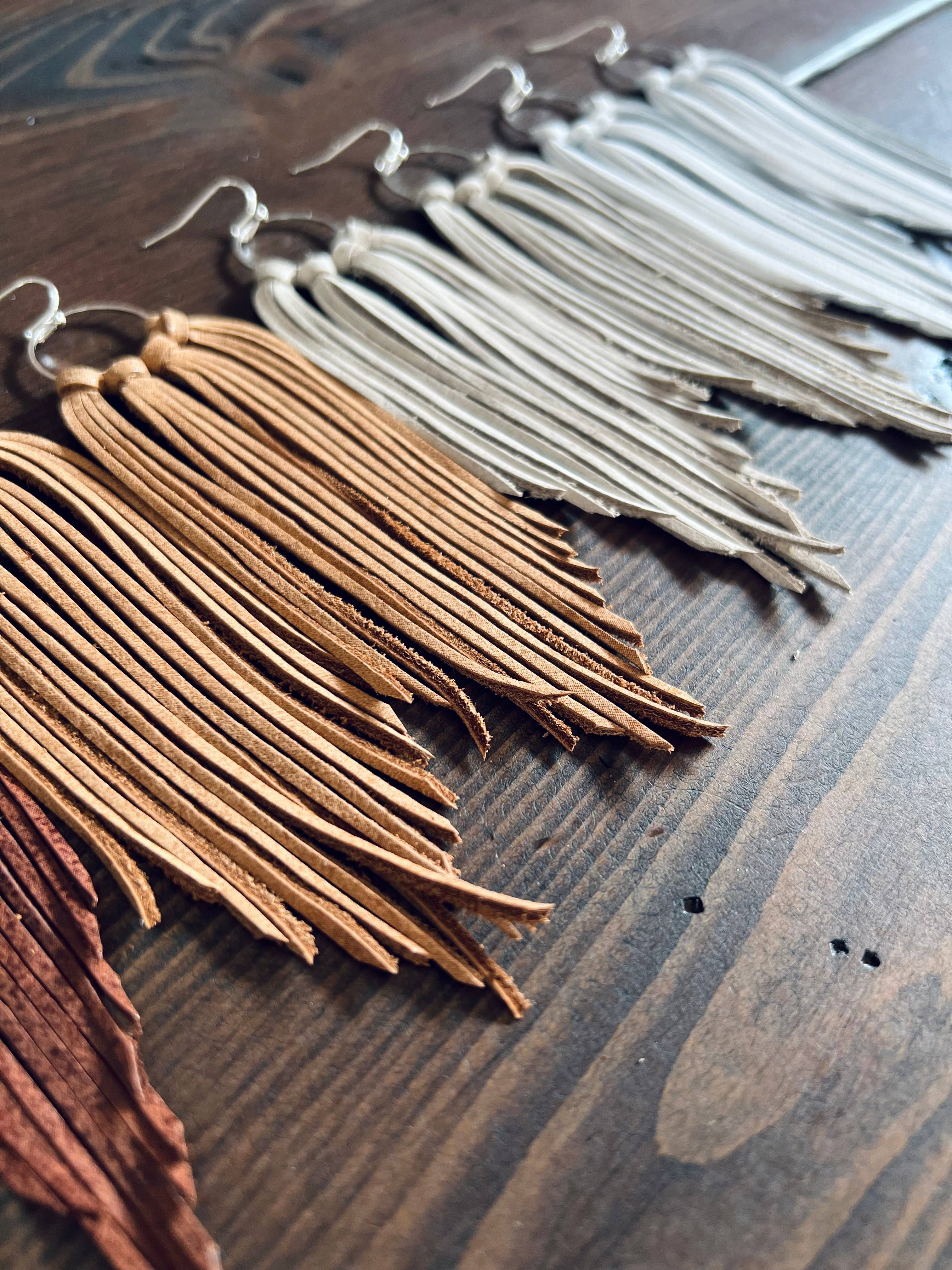 Fringed In Faith - Wholesale Tassel Earrings - Bozeman Fringe Earrings6