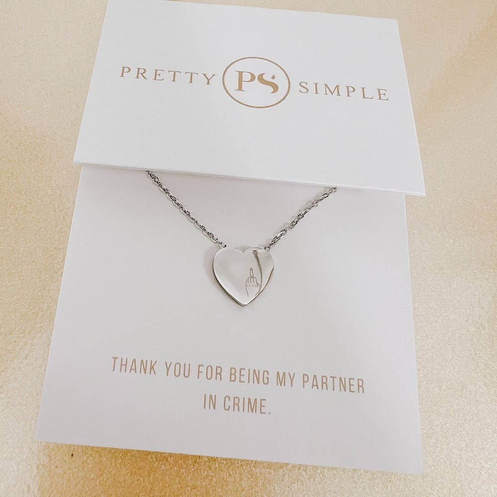 Pretty Simple – wholesale Hänge-/berlockhalsband – Salty Heart Gåvohalsband - VATTENTÄT Grossist8