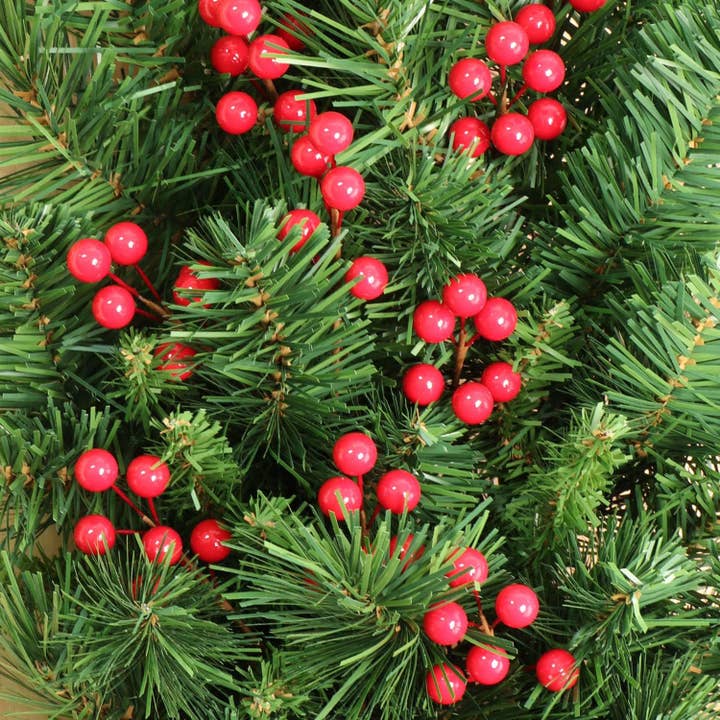 Red 10Mm Berry Picks Vibrant Seasonal Christmas Decor, Set Of 96 for wholesale on Faire2