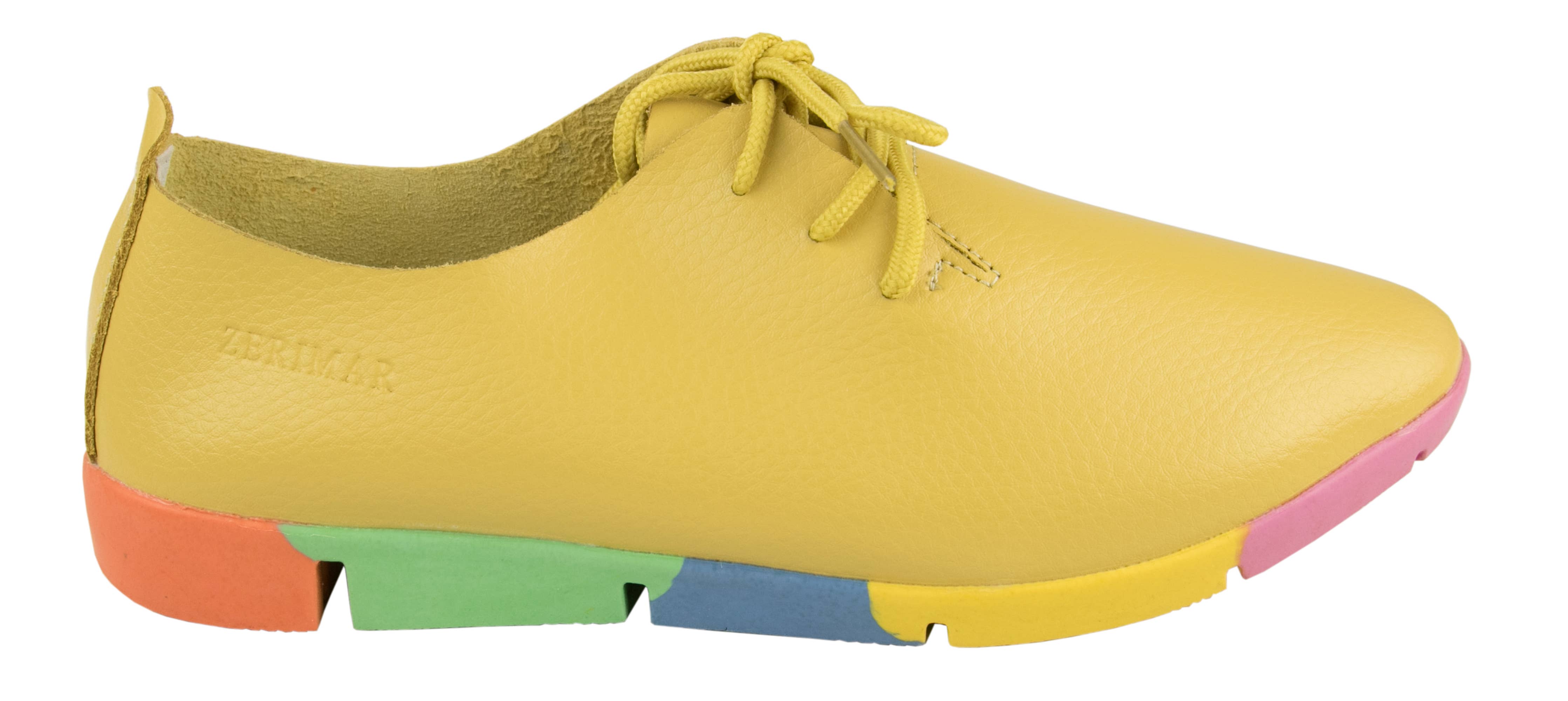 Giallo Mocassini da donna in pelle Zerimar - Scarpe comode eleganti, giallo in vendita all'ingrosso su Faire5