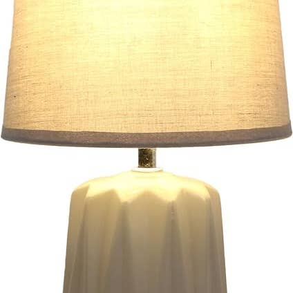 Maura Table Lamp Mustard Fabric Shade Home Décor for wholesale by DEENZ