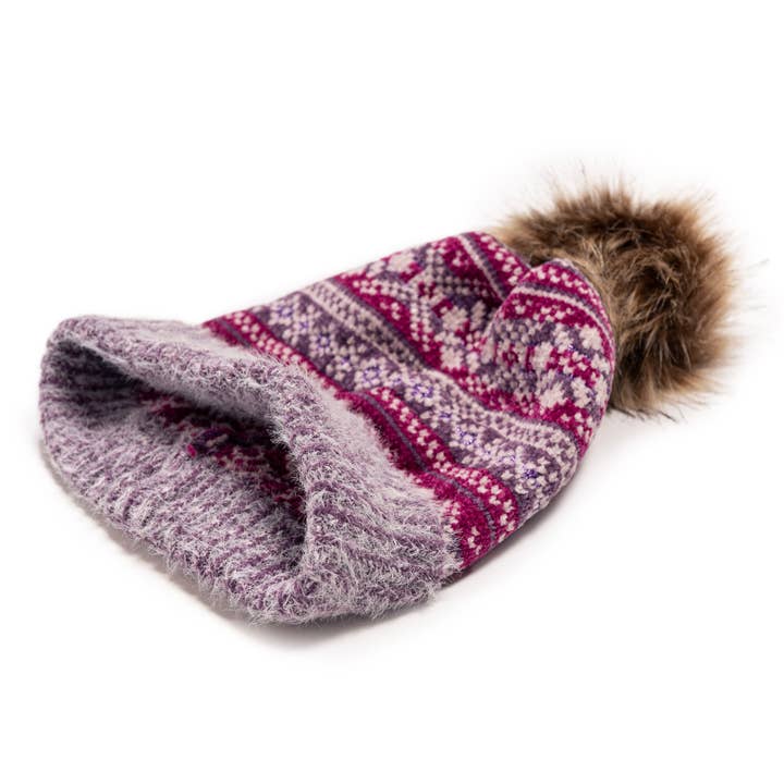 Muk Luks - Wholesale Beanie - Women's - MUK LUKS Women's Chenille Eyelash Mix Hat1