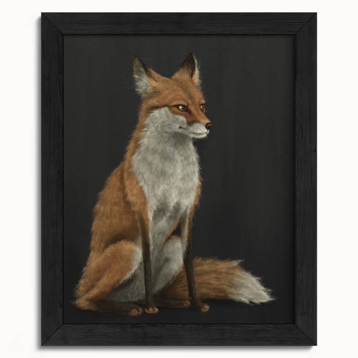 The Ugly Cat Studio - Wholesale Art Print - Red Fox Fine Art Print - Black Edition10