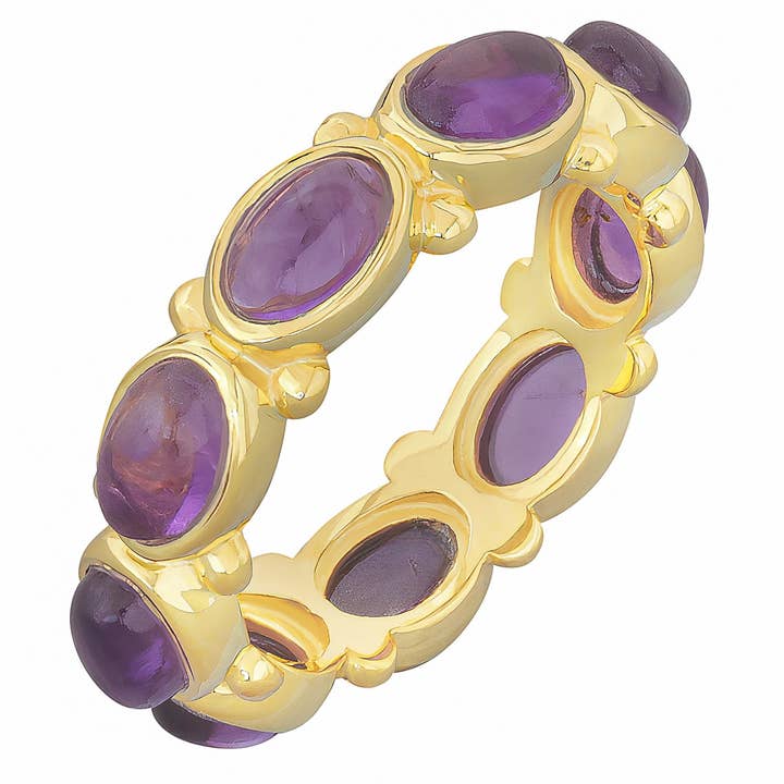 Lottie Amethist Eeuwigheidsring voor wholesale door POMEGRANATE