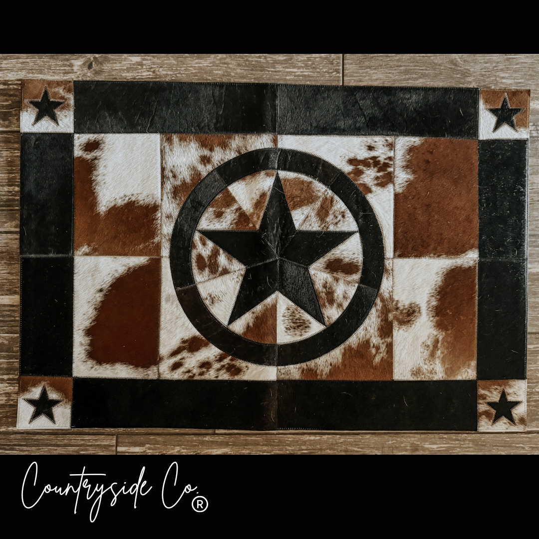 Texas Western Cowhide Bags and More - Vente Tapis - Tapis en peau de vache Héritage0