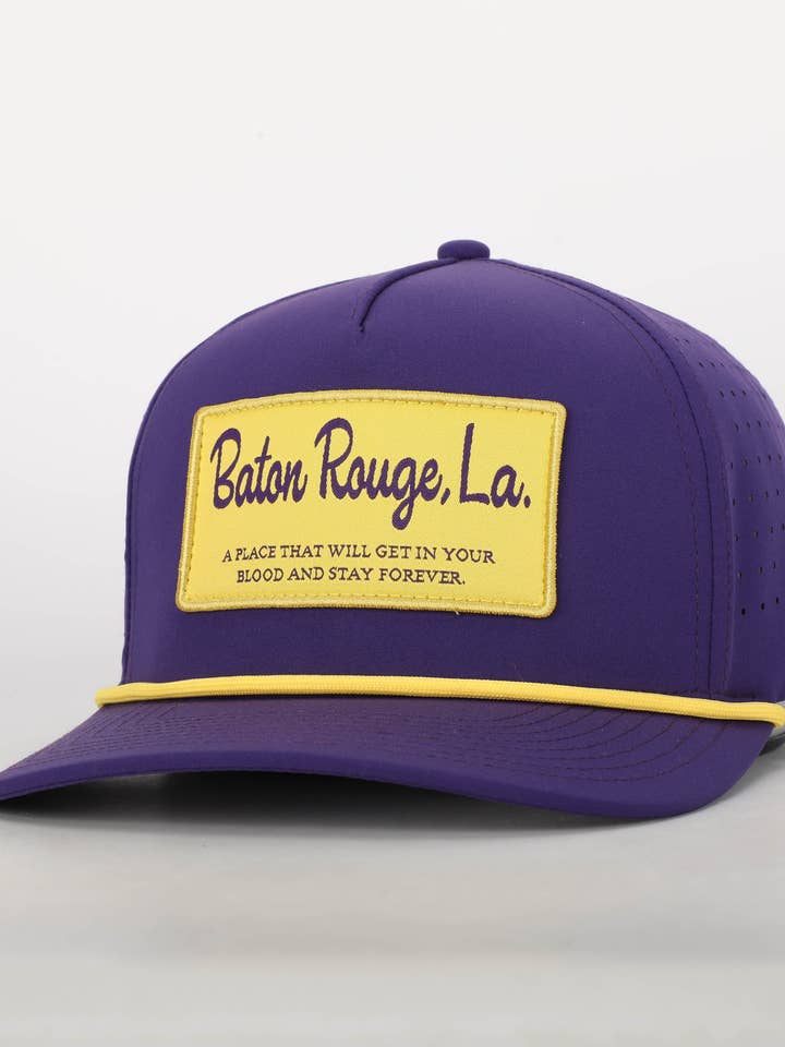 Baton Rouge, LA Rope Hat with Patch for wholesale by Happy By Rachel, LLC