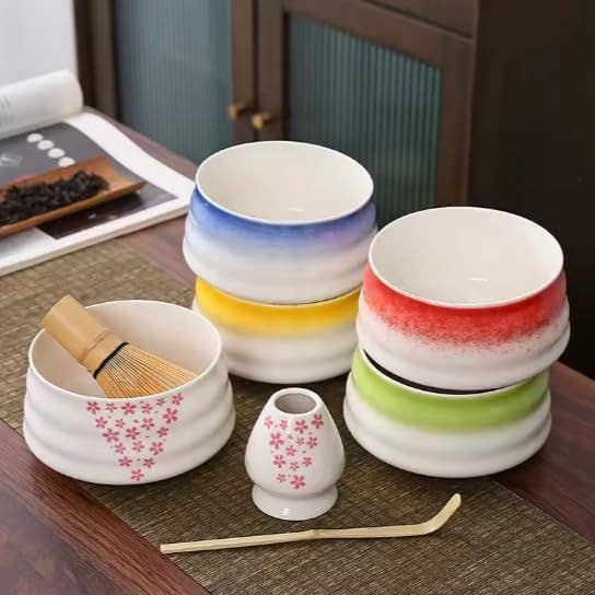 Biomatea - Wholesale Tea Set - Traditional Japanese Matcha Tea Set, 4-piece, Handmade4
