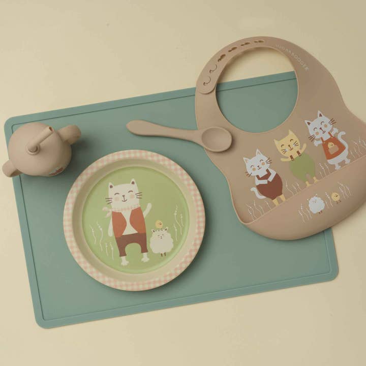 Sugarbooger by Ore’ Originals - Wholesale Dinner Plate - Kids & Baby - Bamboo Mini Plate | Prairie Kitty3