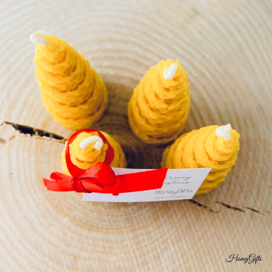 HoneyGifts - Wholesale Novelty Candle - Pure Beeswax Candles the «Christmas tree» small1