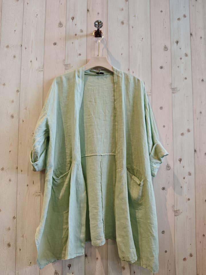 Linen & More - Wholesale Jacket – Women's - REF 13617 CARDIGAN MEDIUM LENGTH 100% LINEN11