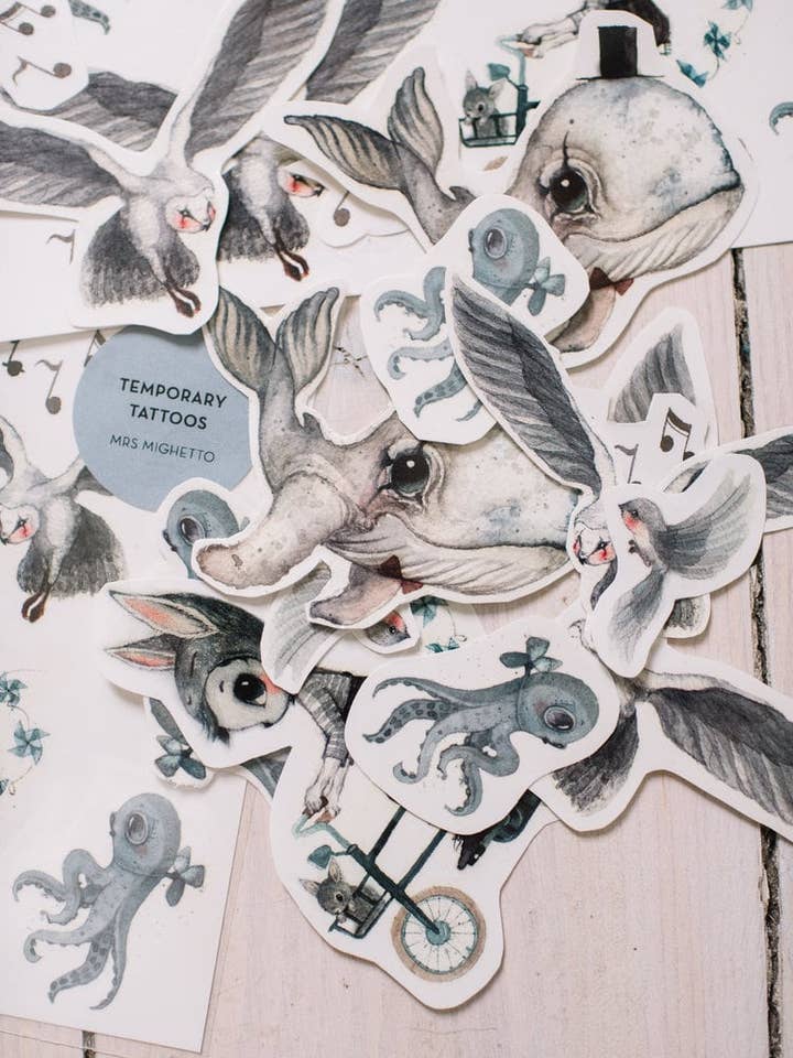 TIJDELIJKE TATOEAGES SIMON EN VRIENDEN voor wholesale door Mrs Mighetto