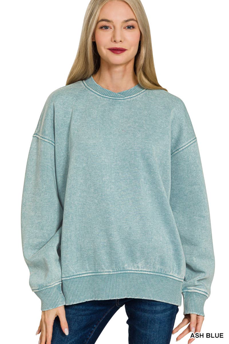 42POPS – Sweatshirt - Mulher por atacado – ',.._ Sweatshirt de Lã Polar Snow Wash79