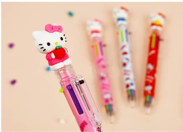 K-Wonderland - Wholesale Pen - Sanrio Characters 6 Color Ball Point Pencil- 0.7mm 3