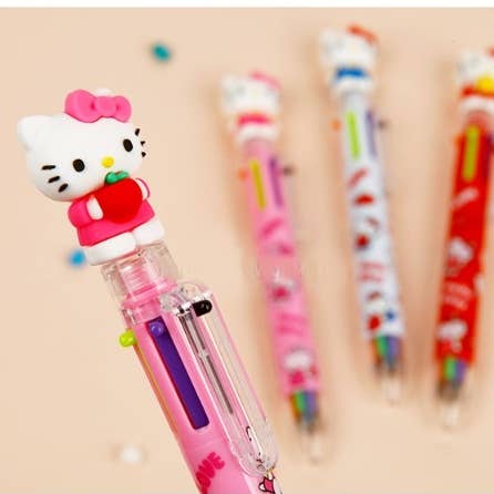 K-Wonderland - Wholesale Pen - Sanrio Characters 6 Color Ball Point Pencil- 0.7mm 3