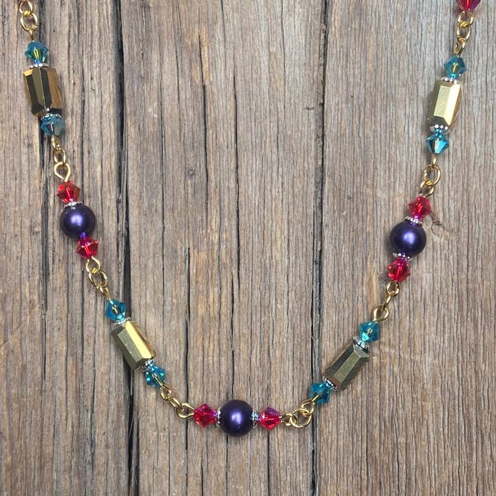 Watercolor Crystal Choker for wholesale by Cool Water Jewelry