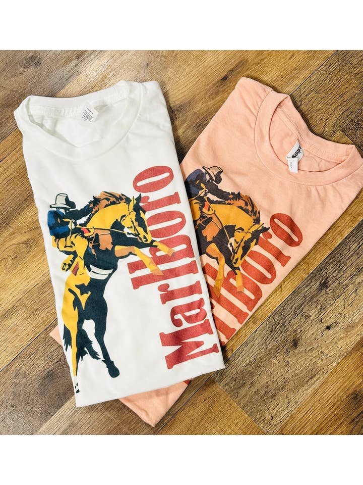 Sweet Southern Wholesale - Wholesale Screen Printed T-Shirt - Women's - Marlboro Man w/Horse Graphic T-shirt