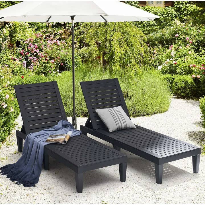 Clara Clark - Wholesale Chaise Lounge - Outdoor Chaise Lounge Chair (Set of 2 Chairs)