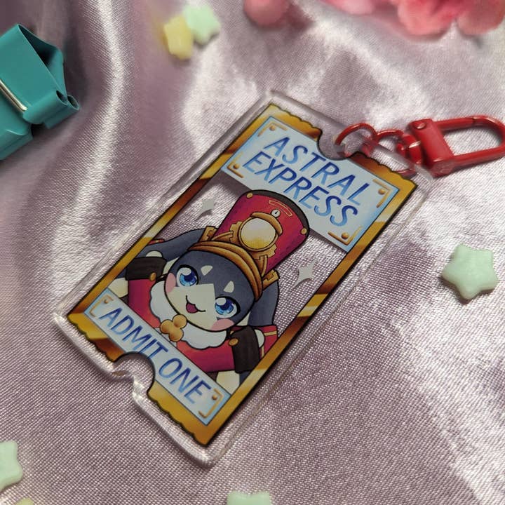 Ricefu Art & Tattoo - Wholesale Keychain - Women's - Astral Express Ticket Keychain (Honkai Star Rail)
