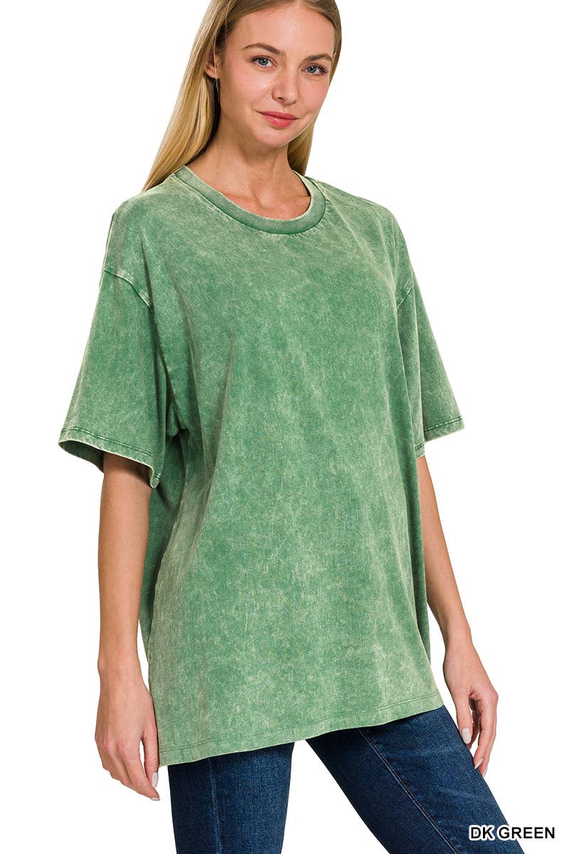 42POPS – wholesale T-shirt – women's – "._ SI-25351 Vintage Washed Short Sleeve Top As shown20