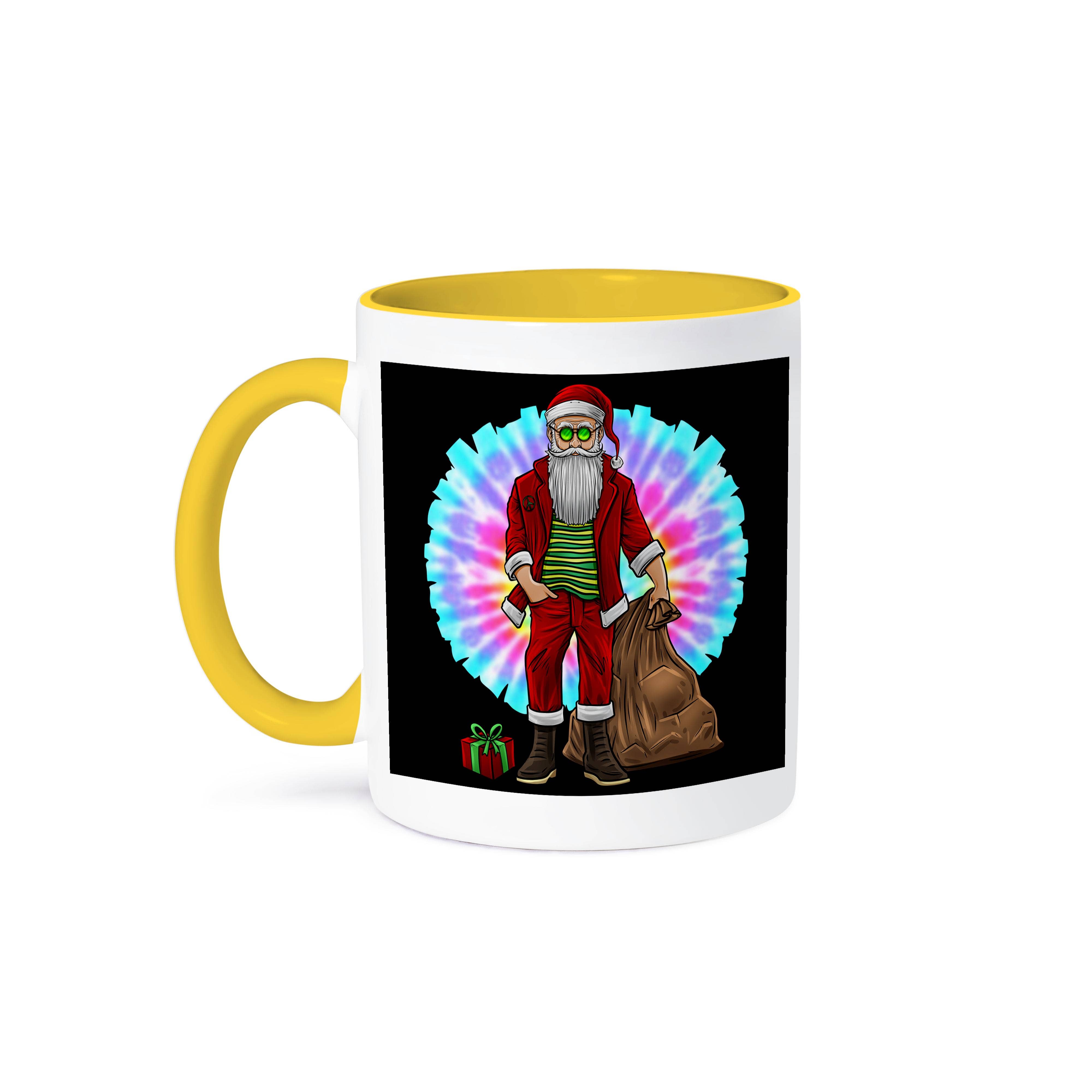 3dRose - Wholesale Coffee Mug - 3dRose, Hippie Merry Christmas with Santa Claus Gifts Season, Mug0