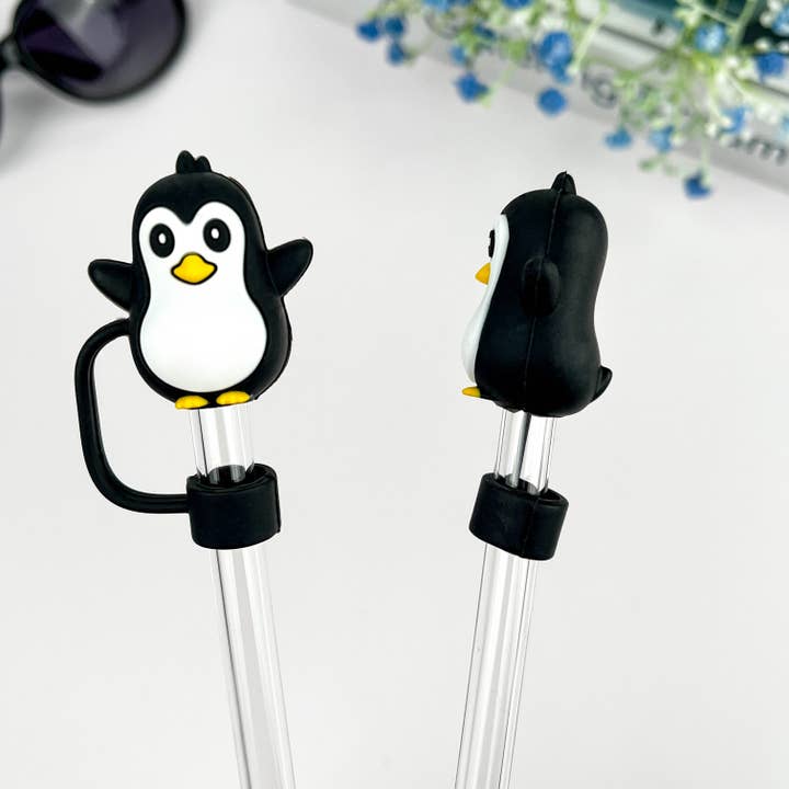 Pingvin Sugerørsdekorationer, Havdyr Sugerørsdæksel for engroshandel hos SoapElenGlen