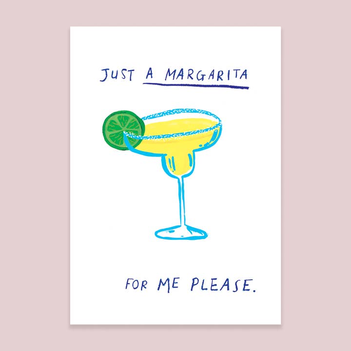 Margarita Cocktail Art Print for wholesale by Callie Stay Cool