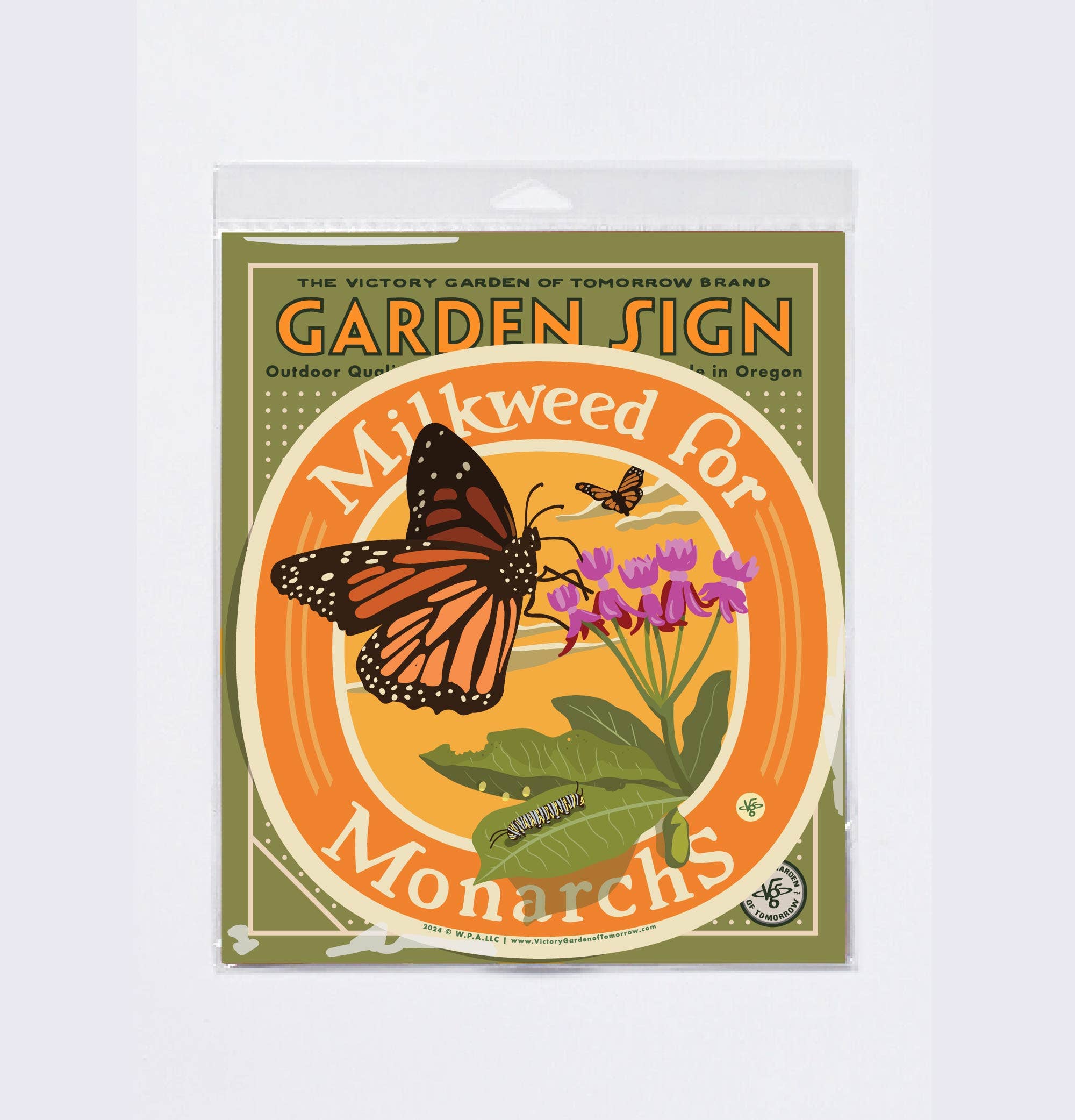 Wirtheim Poster Arts LLC - Wholesale Outdoor Sign - Milkweed for Monarchs - Yard and Garden Sign0