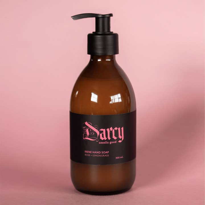 Irene Hand Soap Rose + Lemongrass for wholesale by Darcy - Smells Good