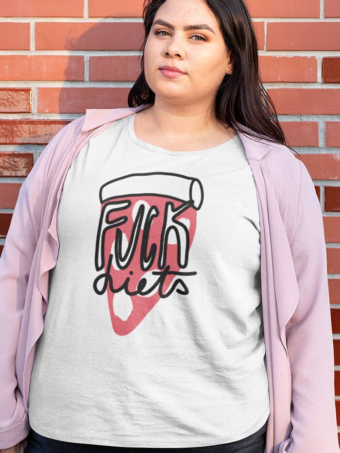 F diets - T-shirt unisexe en coton biologique pour la vente par Chiaralascura