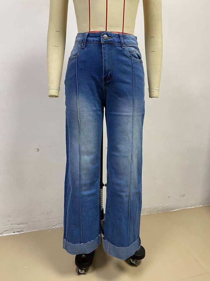 Hope & Sunshine - Vente Jean – femme - Jean décontracté à jambe droite extensible10