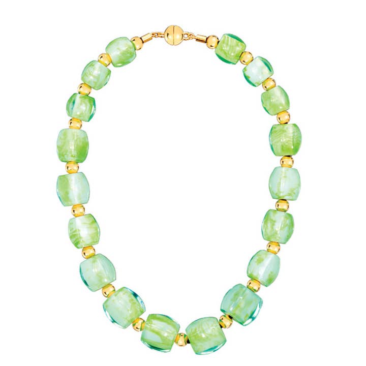 Green Bead Necklace for wholesale by Gold & Honey
