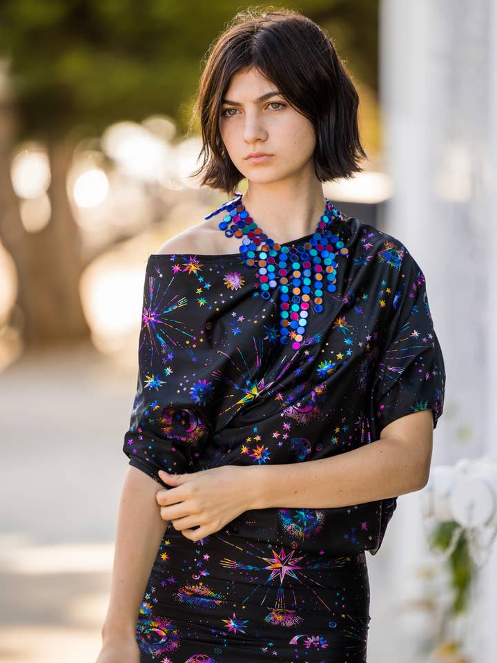 Jennafer Grace - Wholesale Dress - Women's - Celestia Rainbow Angle Dress