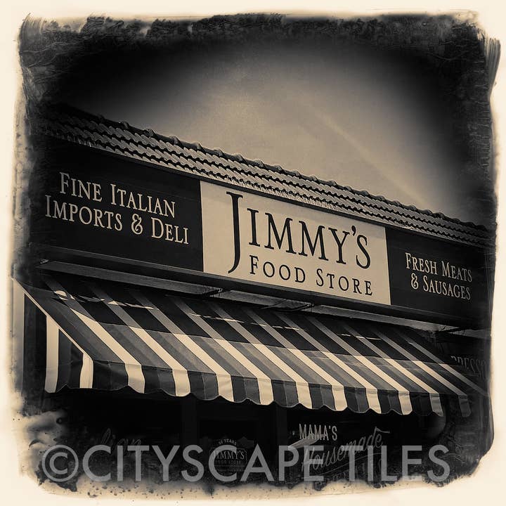 Cityscape Tiles - Wholesale Art Print - Dallas Jimmy's Food Store