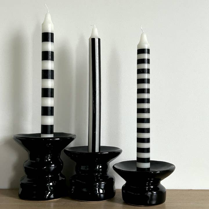 Opjet Paris - Wholesale Novelty candle - Set of 4 long black Paul candles D2.1 H25cm1