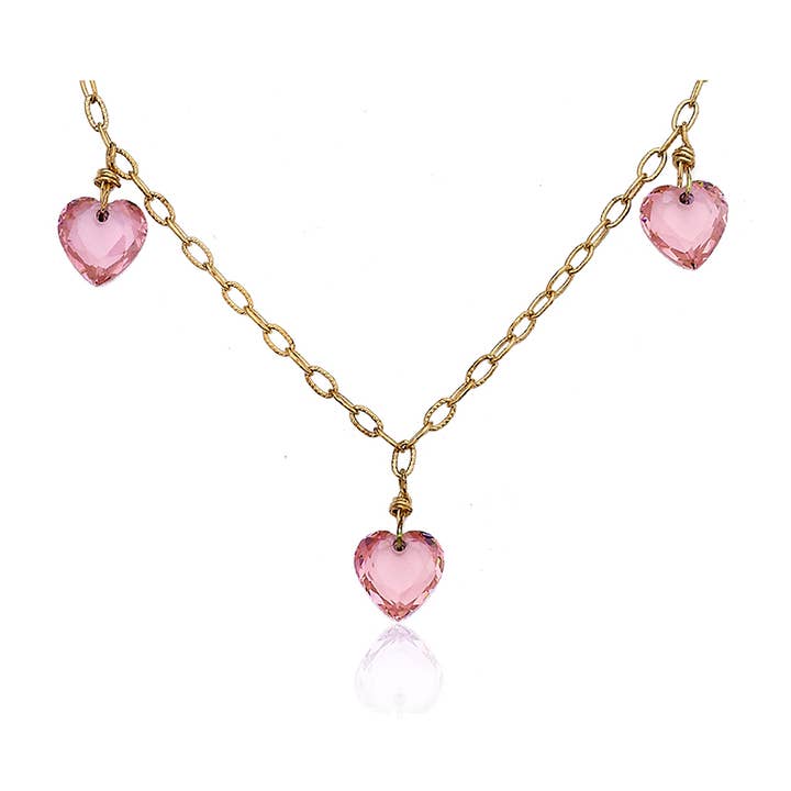 Heart Link Chain Necklace for wholesale by Little Miss Twin Stars