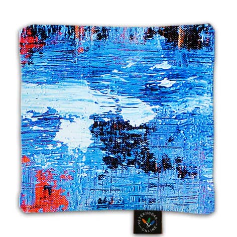 Tarwe kussen/Heat Pad in Satijn - Blauw - 16x16 cm voor wholesale door VeteKuddar.online