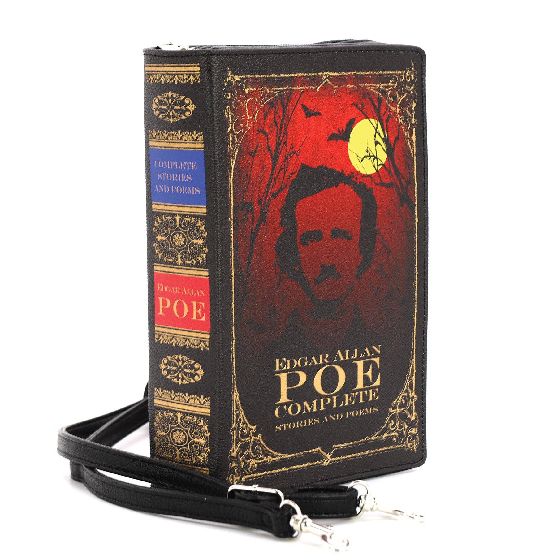 COMECO INC - Wholesale Clutch Bag - Women's - Edgar Allan Poe Book Clutch Bag in Vinyl1
