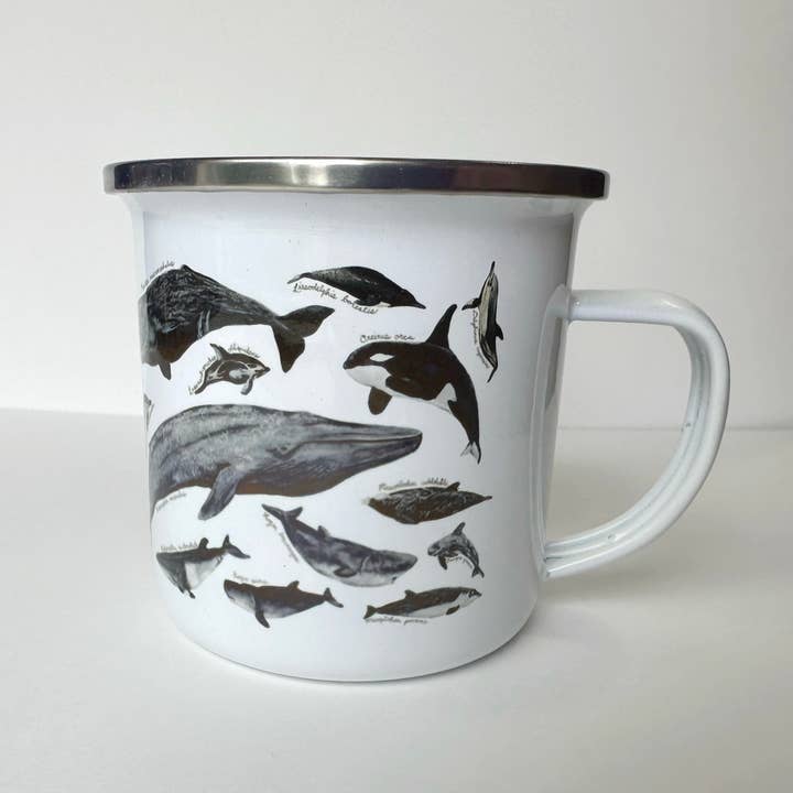 Brush & Bark - Wholesale Coffee Mug - Whales and Dolphins Camping Mug4
