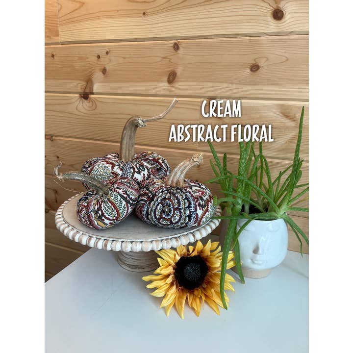 Leanne Bruce Co. - Wholesale Decorative Tabletop Object - Fabric Pumpkin Sets/3 Fall to Summer Home Decor <Limited>11